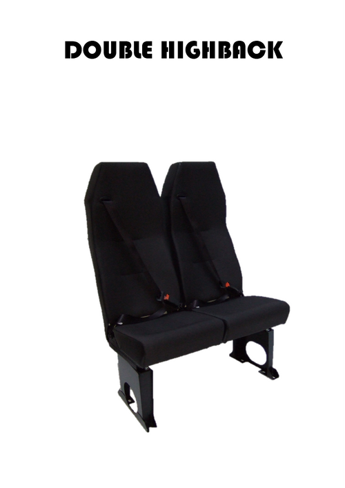 A1 Double High Back Crash Tested Van Minibus Coach Seating