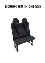 A1 Double Semi-High Back Crash Tested Camper Van Minibus Coach Seating. thumbnail