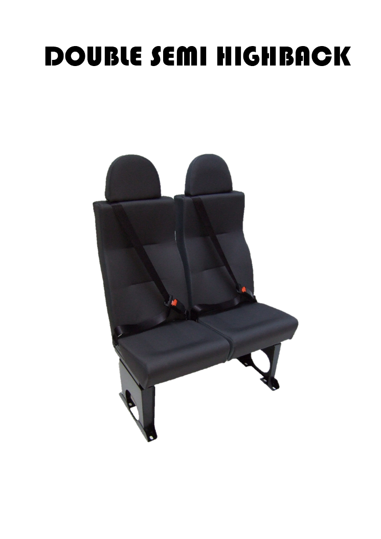 A1 Double Semi-High Back Crash Tested Camper Van Minibus Coach Seating.