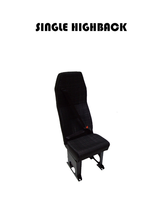 A1 Single High Back Crash Tested Van Minibus Coach Seating