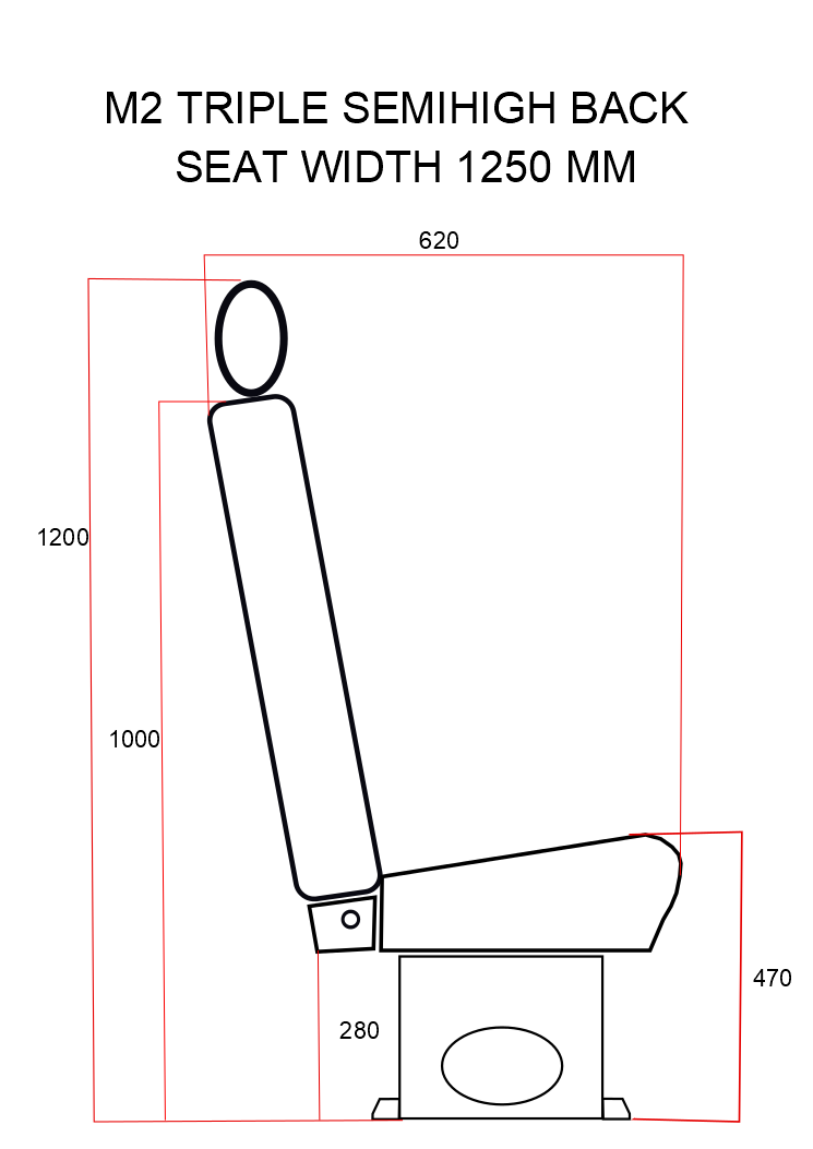 A1 Triple Crash Tested Van Minibus Coach Seating