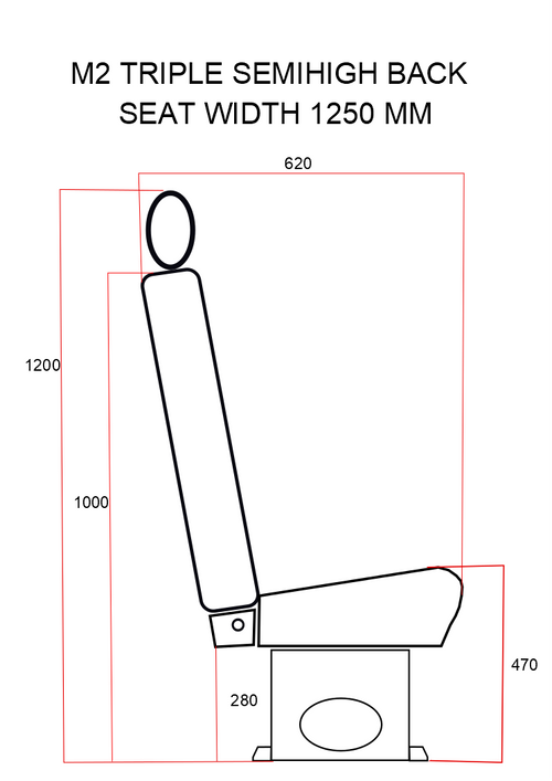 A1 Triple Crash Tested Van Minibus Coach Seating