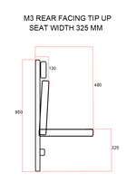 A1 Wall Mounted Foldaway Occasional Taxi Seat. thumbnail