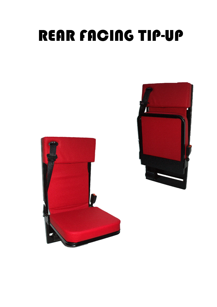 A1 Wall Mounted Foldaway Occasional Taxi Seat.