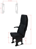 A1 Single High Back Crash Tested Van Minibus Coach Seating thumbnail
