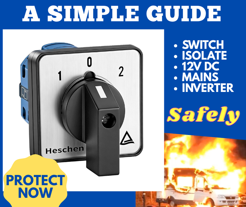SW8 Mains - Battery - Invertor Isolater - Keep Safe Switch