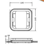 Low profile Slimline Camper Van Pop-up Roof Skylight Vent Moon Roof Escape Hatch thumbnail
