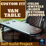 LT1 Save on Self Build Camper Van Folding, Swivelling, Extending Removable Table thumbnail