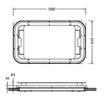 Low profile Slimline Camper Van Pop-up Roof Skylight Vent Moon Roof Escape Hatch thumbnail