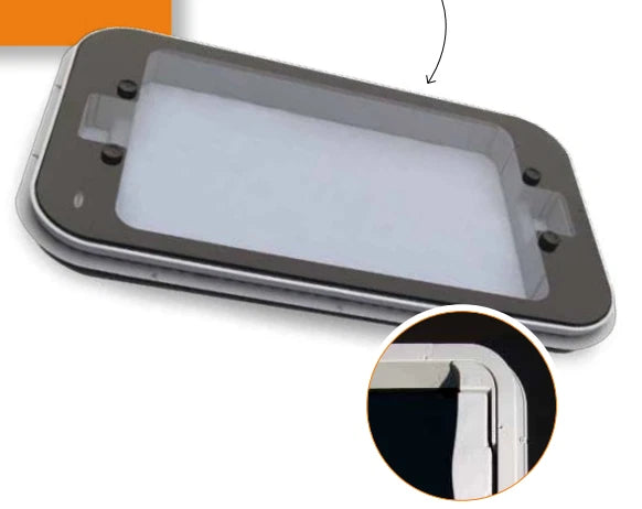 Electric Low Profile Glass Skyligh 970 x 530