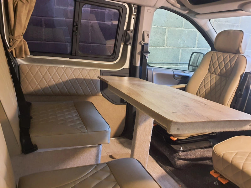 LT1 Save on Self Build Camper Van Folding, Swivelling, Extending Removable Table