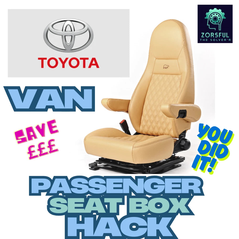 Toyota ProAce HiAce etc Passenger Single Seat Box Campervan Conversion Guide