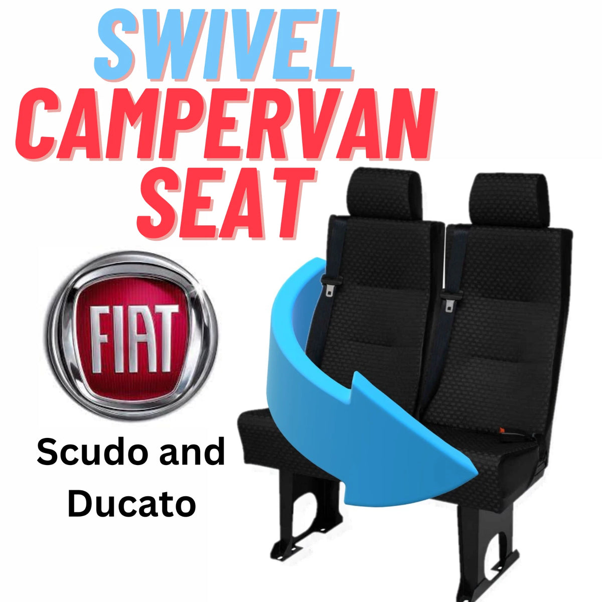 DS1 Fiat Scudo, Ducato double seat swivel. Here's how to rotate it for less.