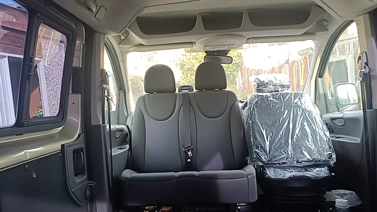 DS1 Merc Vito Sprinter double Van seat swivel. Here's how to rotate it for less