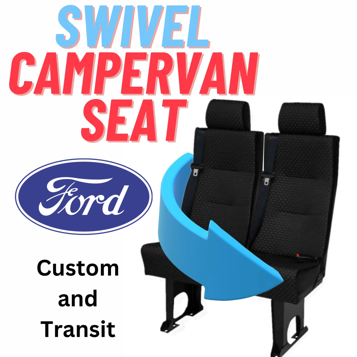 DS1 Ford Custom, Transit double seat swivel. Here's how to rotate it for less.