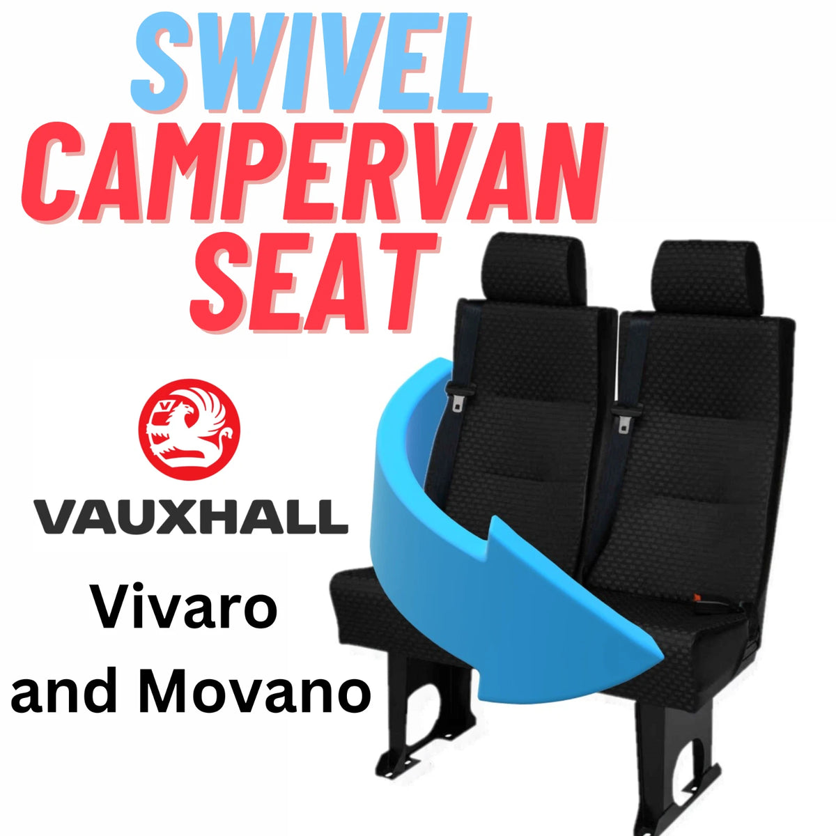 DS1 Vaux Vivaro, Movano double Van seat swivel. How to rotate it for less.