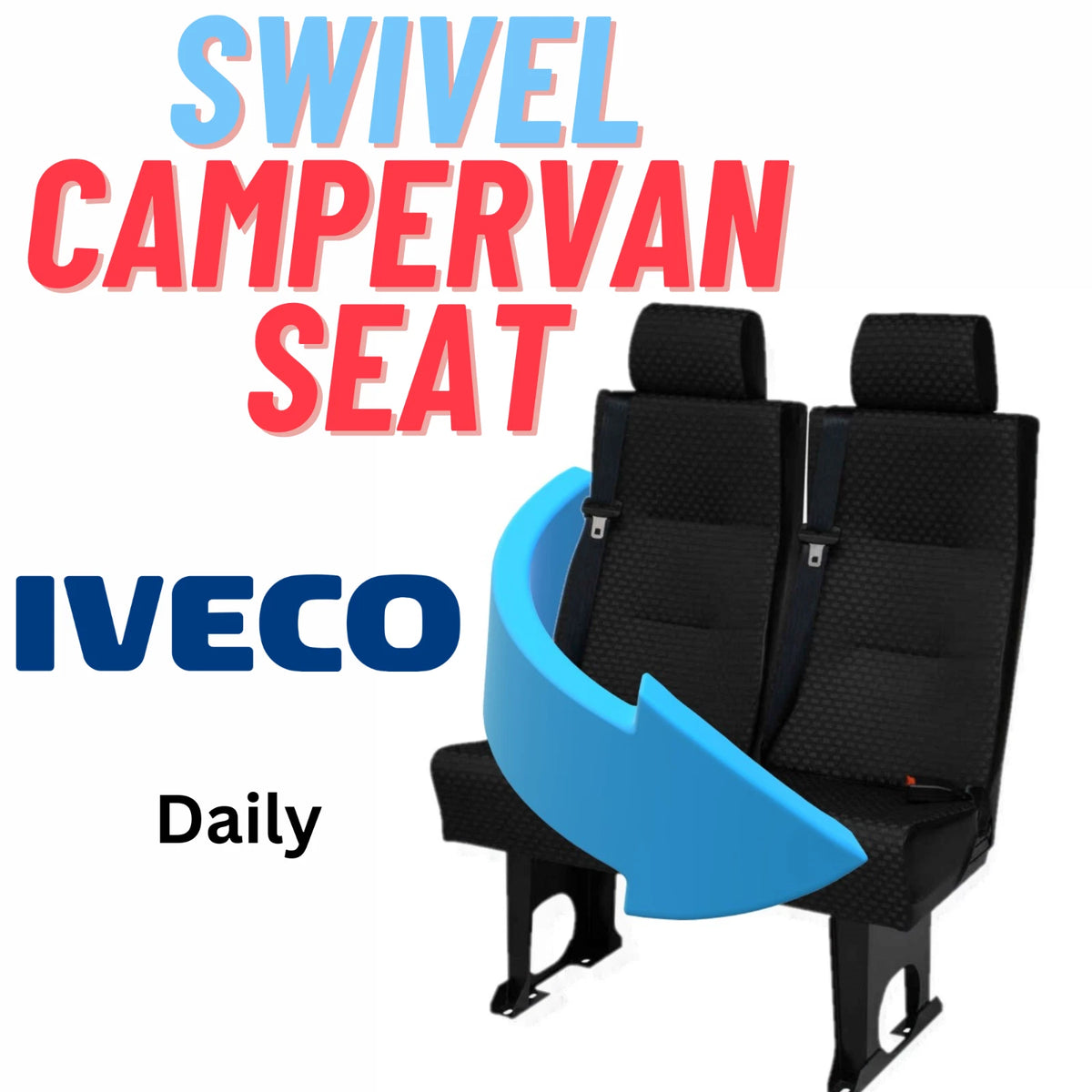 DS1 Iveco Daily double Van seat swivel. Here's how to rotate it for less.