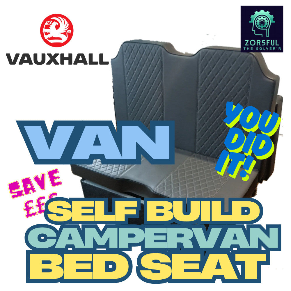 CVB1 Vauxhall Vivaro, Movano universal  Self build Campervan Fold-out Bed Seat